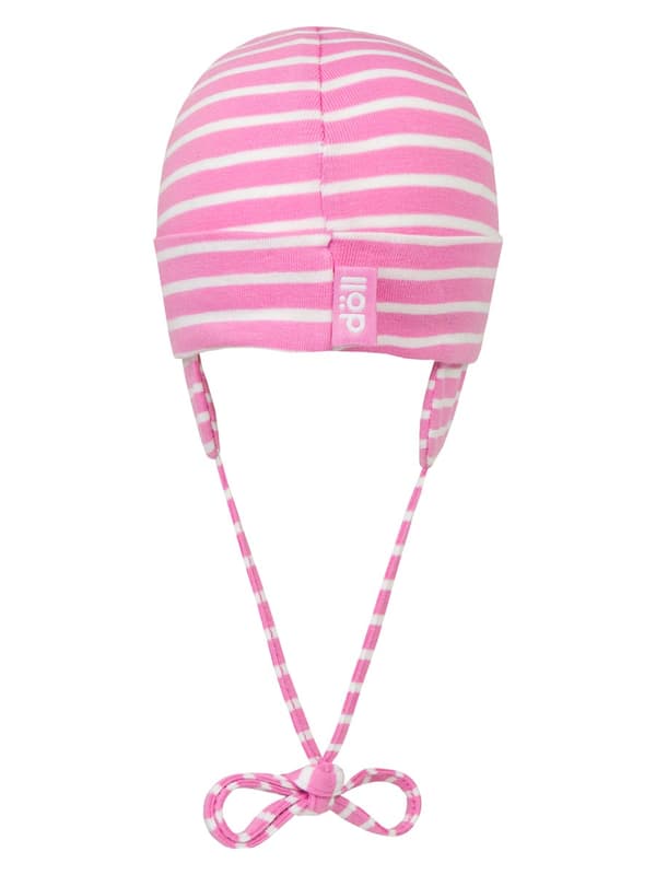 Neulottu jerseypipo pinkki Döll