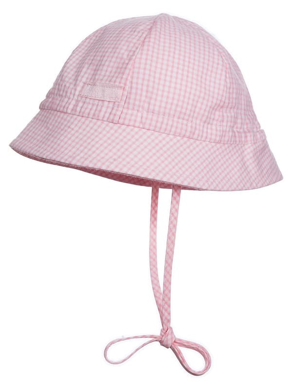 Barnmössa knuten med rosa ränder Döll