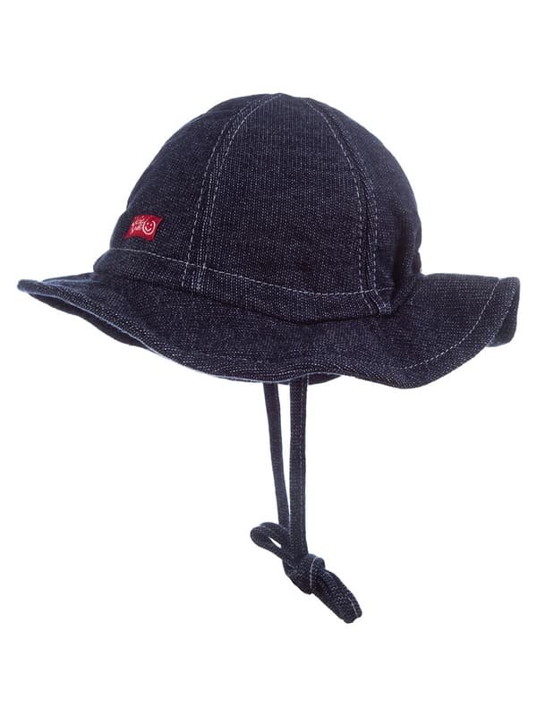 Barnkeps i denim med tie-dyemönster från Döll