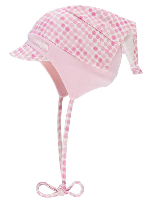 Sidottava bandana-hattu lipalla, pinkki Döll