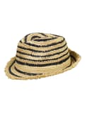 Miniatyrbild 1 av 3: Stråhatt med fedora, svart Döll