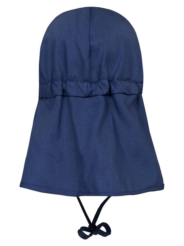 Döll Lace Cap med visir og nakkebeskyttelse