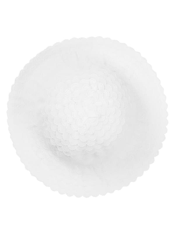 Vit Döll-mössa för flickor