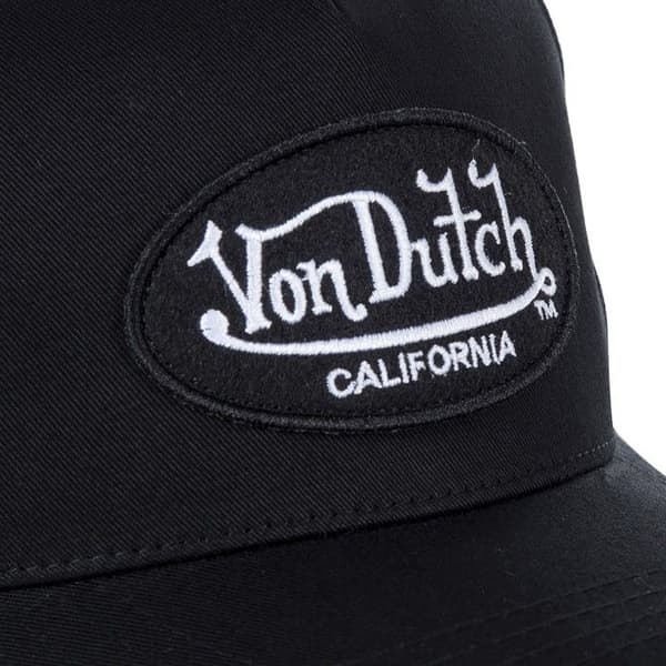 Von Dutch Keps för män och kvinnor 100 % bomull, LOFB baseballkeps, justerbar - svart (huvudomkrets 55,5 till 60 cm)