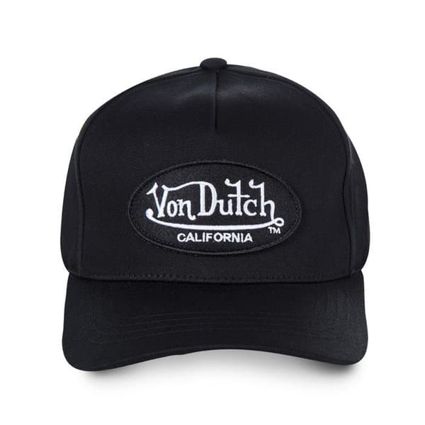 Von Dutch Keps för män och kvinnor 100 % bomull, LOFB baseballkeps, justerbar - svart (huvudomkrets 55,5 till 60 cm)