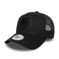 Miniatyrbild 1 av 5: Casque New Era 9FORTY A-Frame Trucker Justerbar Paris Saint-Germain Fotboll Officiel Tonal Svart