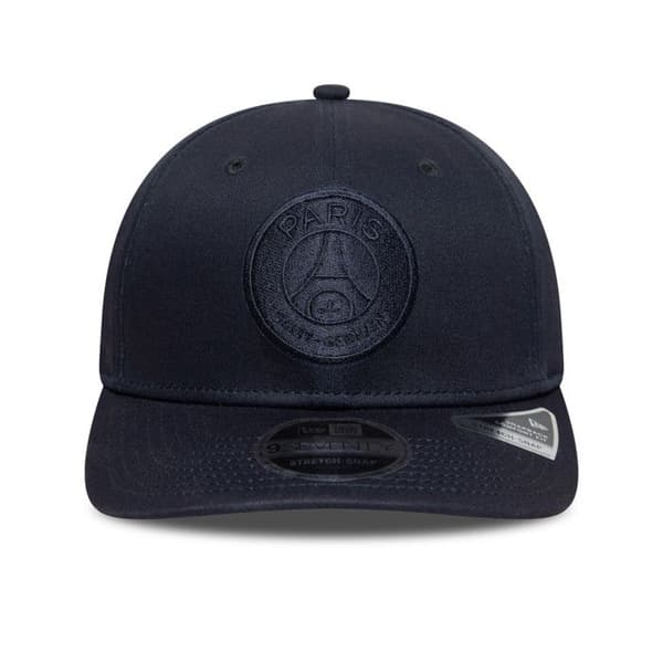 Casquette New Era 9SEVENTY Justerbar Stretch Snap Paris Saint-Germain Fotboll Officiell Tonal Mörkblå