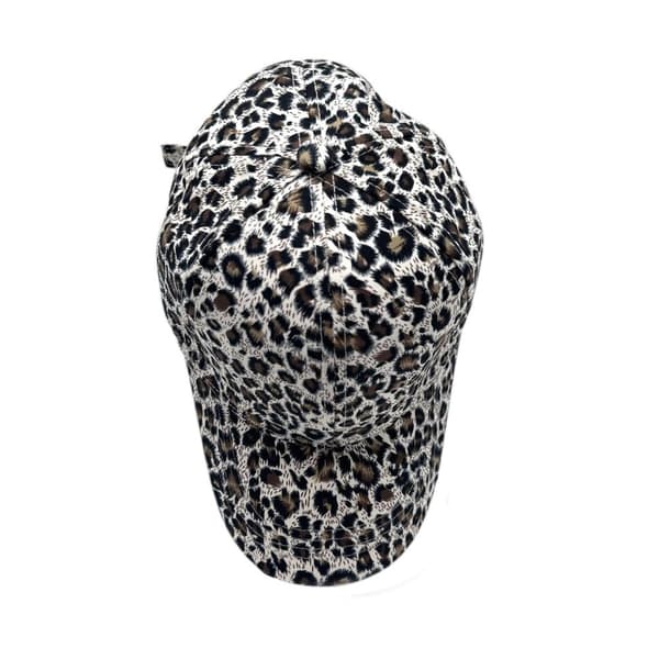 100% cotton leopard print cap