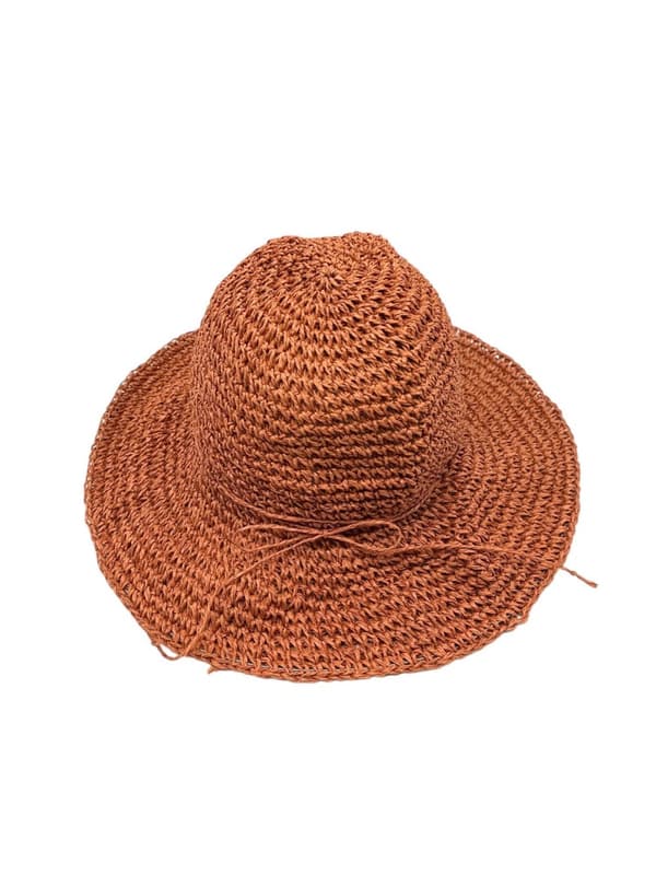 Weaved bucket hat with a small bow - multiple lovely colors