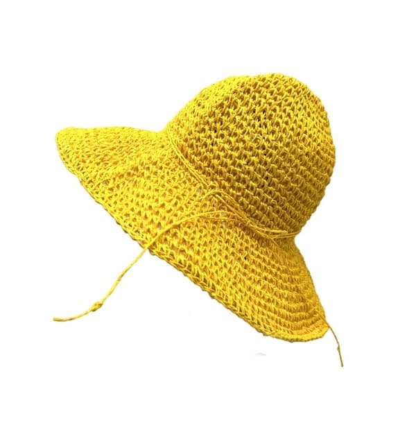 Weaved bucket hat with a small bow - multiple lovely colors