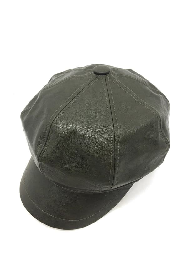 Faux leather cap - 3 colors