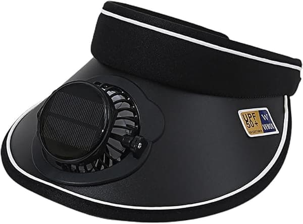 OBOSOE fiskerhat med solcelleblæser - UV50+ beskyttelse og 3 hastighedstilstande | USB/Solar opladning | Justerbar udendørs hat