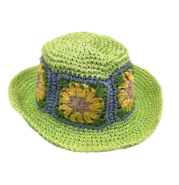 Agélii Fashion - Virkad flexibel boho-hatt - 2 färger