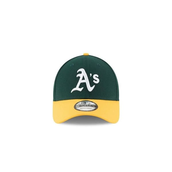 Keps - New Era - Oakland Athletics The League 9FORTY - Grön - Gul - Justerbar
