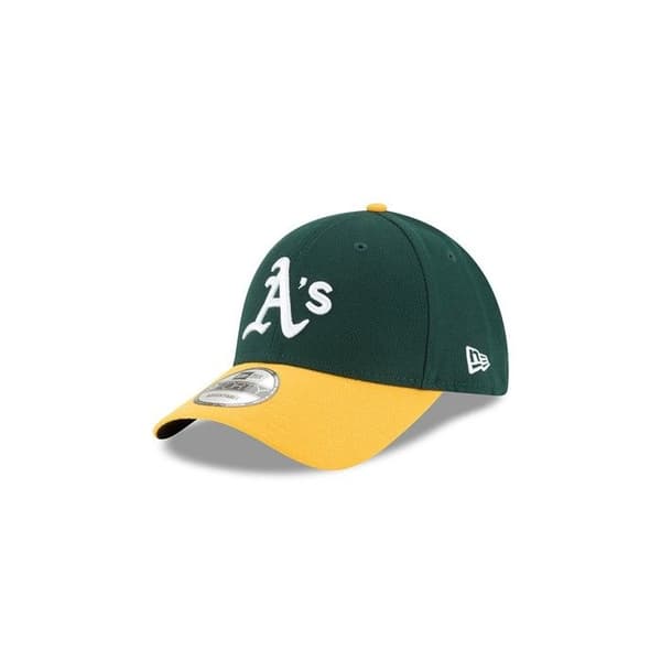Keps - New Era - Oakland Athletics The League 9FORTY - Grön - Gul - Justerbar
