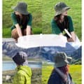 Miniatyrbillede 5 af 9: Lollanda Foldbar Vandtæt Fiskerhue – Unisex – Hurtigtørrende solhat til sommer – Udendørs beskyttelse mod solen