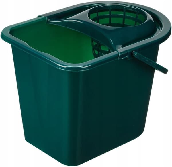 Moppiämpäri, jossa puristin ja kahva, 14 l
