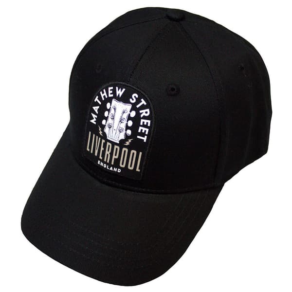 Mathew Street Liverpool Guitar Logo Baseball Cap One Size