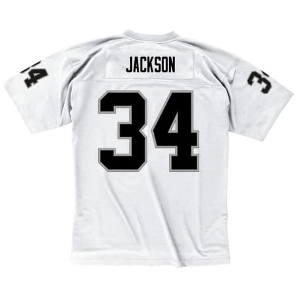NFL Legacy-tröja - Los Angeles Raiders 1988 Bo Jackson - Vit - Herr - Mitchell & Ness - Sportkläder