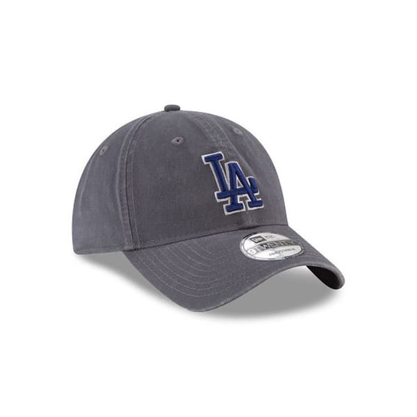 Basebollkeps - New Era - Los Angeles Dodgers 9TWENTY - Grå - Justerbar - Sportkläder