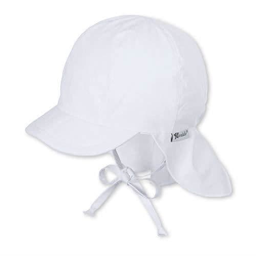 Sterntaler babymössa med visir och nackskydd - Vit - Unisex - Sommar - Casual