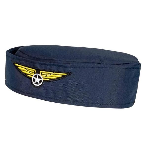 Kostym - Stewardess Hatt - Blandat - Vuxen - Vit
