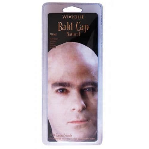 Bald Skull Peruk för män - Svart - Hudfärg - One Size