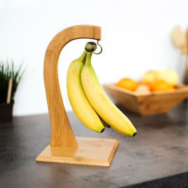 Bananstöd - SHELDON - Bambus - Dekorativ design - Frukt skydd - Stabil och hållbar