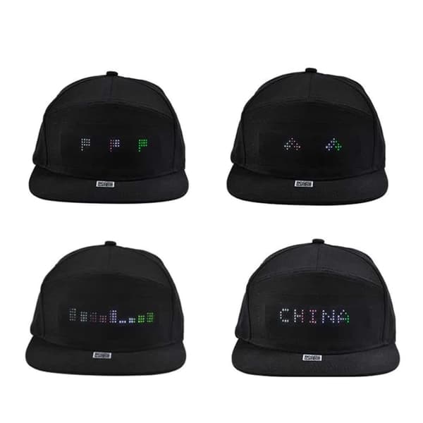 Keps med LED-display - Bluetooth -