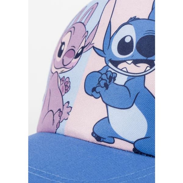 Basebollkeps - Disney - Stitch - Blå - 100% Polyester - Justerbar rem