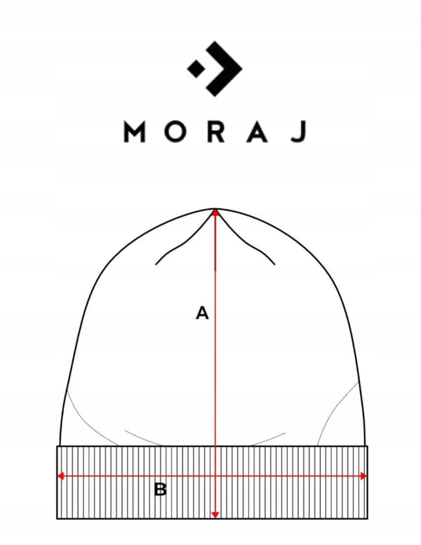 Herre vinterhue klassisk universel vendbar to farver MORAJ