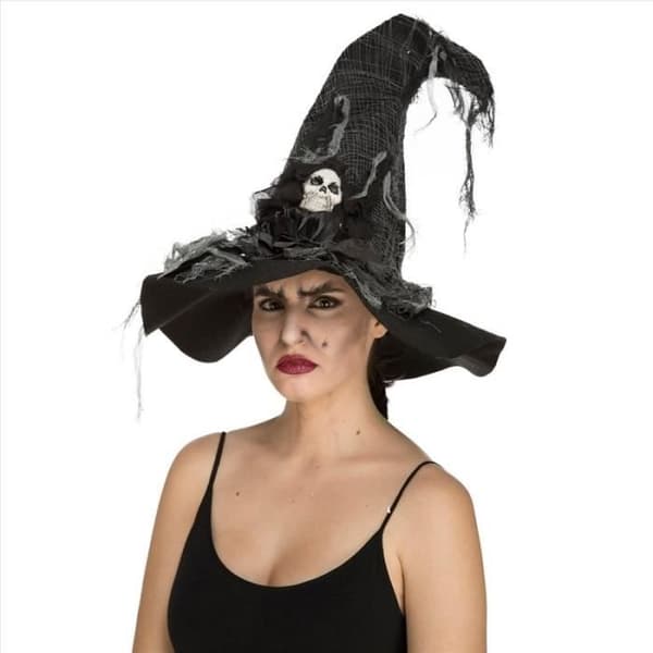 Halloween häxhatt - VIVING - Blandat - Vuxen - Svart