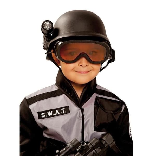 SWAT-hjälm för barn - Märke - Modell - Svart - Utomhus - Unisex
