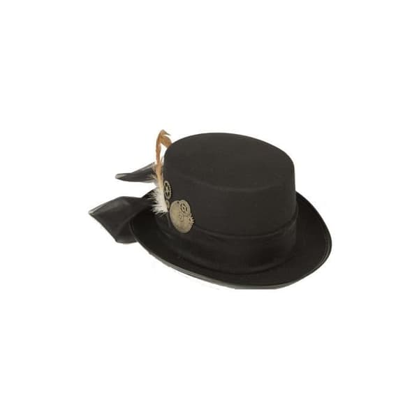 Steampunk Top Hat - Medeltidstillbehör - Svart