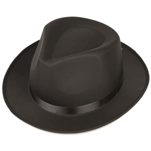 Gangsterhatt - DisfraZZes - Gangstermodell - Svart - Unisex - Utomhus