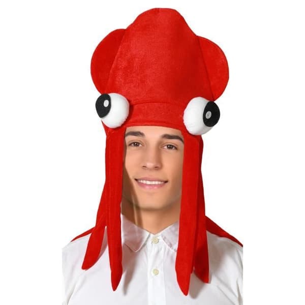 Red Octopus Hat - Kostymtillbehör - ANGEL TOMAS, SA.