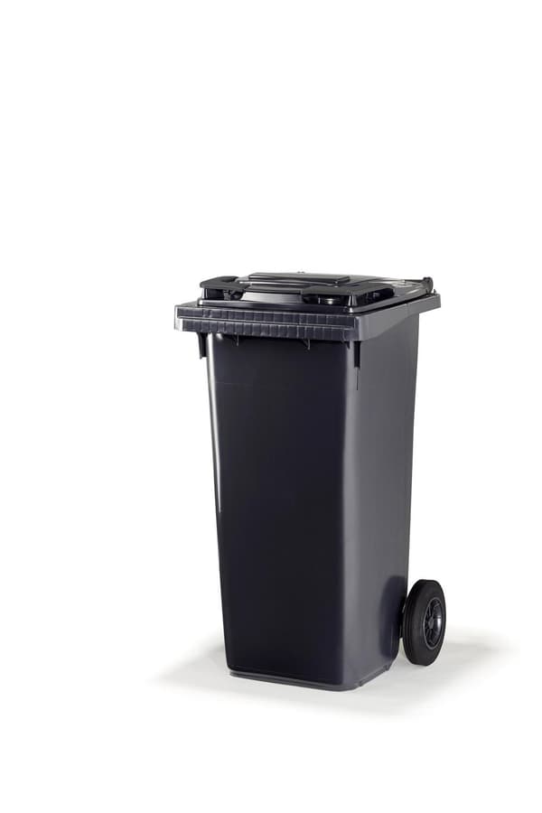 Sopkärl med lock SEP Citec 120L grå
