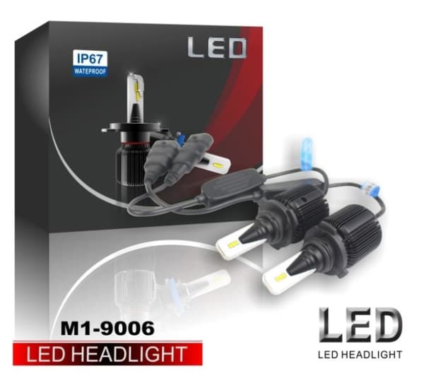 LED-konverter M1, HB4, 9006, 20W/lampe, 4000LM, 2-pk