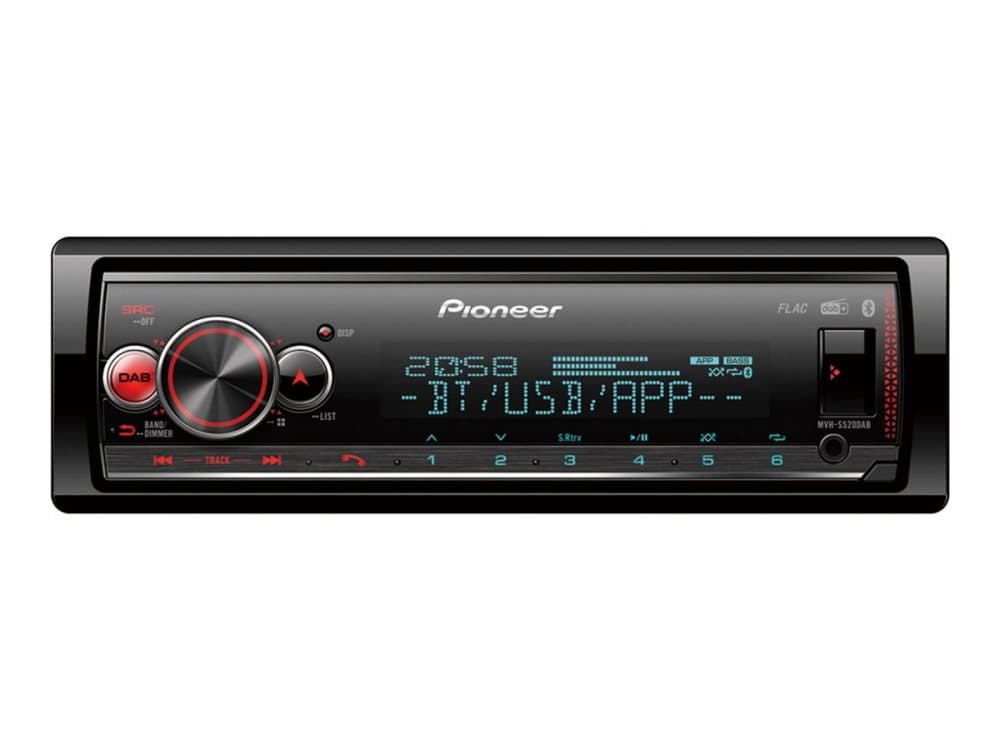 Pioneer - Pioneer MVH-S520DAB 4x50W,USB,Bluetooth, DAB