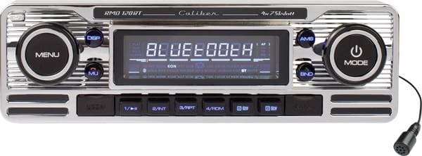 Caliber Retro Mediaspelare Bluetooth RMD120BT Silver