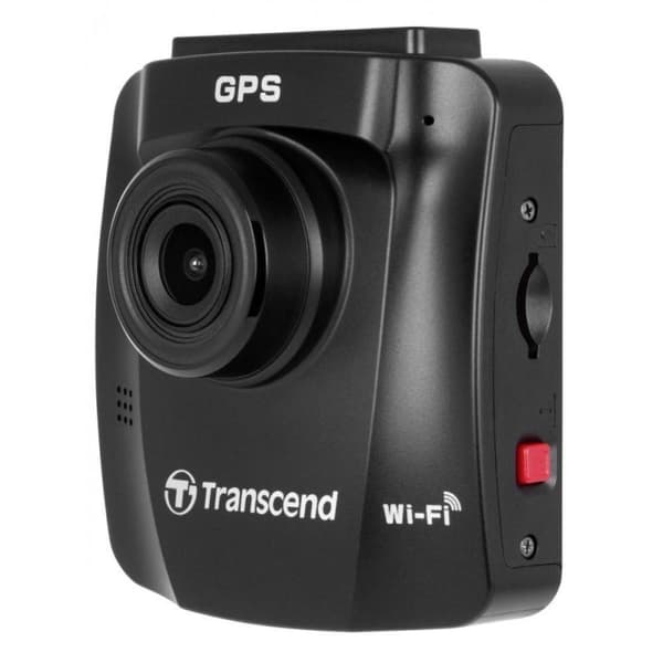 Transcend DrivePro 230Q Dashcam med GPS Horisontell betraktningsvinkel (max.): 130 ° 12 V batteri, körfältshållningshjälp, WiFi, kollisionsvarning, di