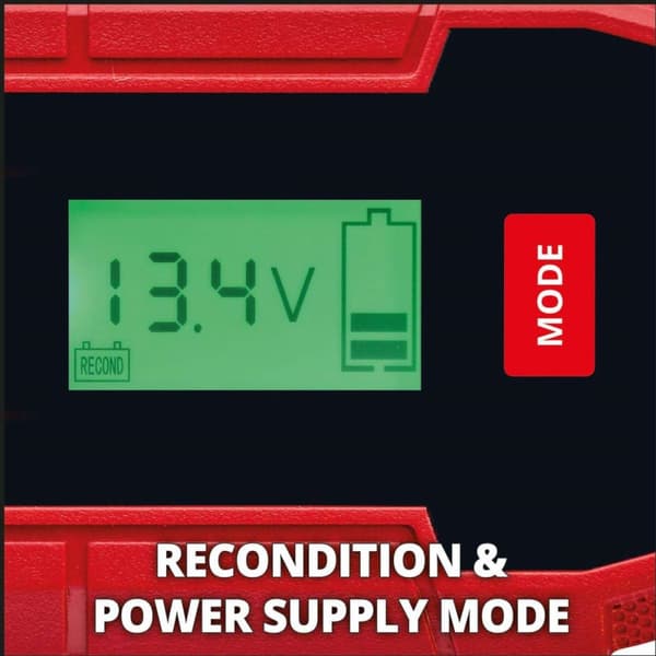 EINHELL Batterioplader CE-BC 6 M - 12V - Maks. ladestrøm: 6A - Batterier op til 150Ah