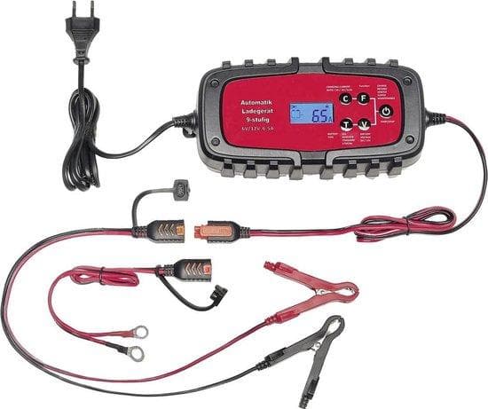 IWH 075901 075901 automaattilaturi 12 V, 6 V 2 A, 4 A, 6,5 A 2 A, 4 A, 6,5 A (075901)