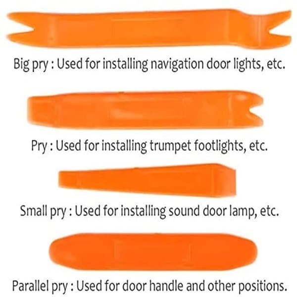 4 delar Professionell bildemonteringsinstallationsverktygssats, universellt demonteringsverktyg Installation Audio Interiörtrim p