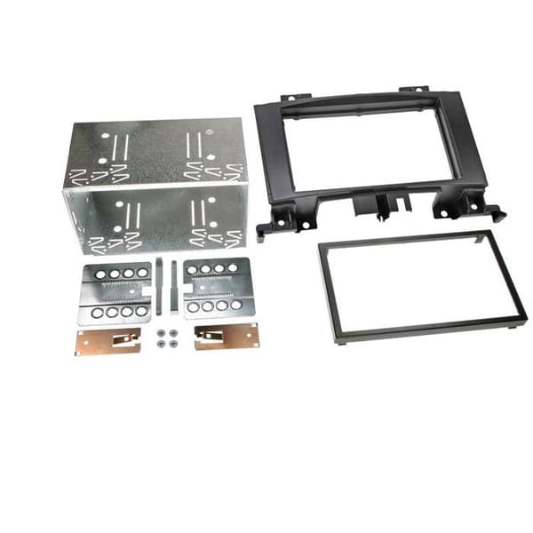 Soft touch frontadapter 2-DIN Mercedes Sprinter/VW Crafter svart