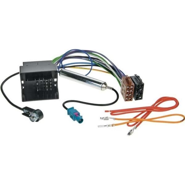 ISO bilstereokabel - Audi/Seat/Skoda/VW - Phantom antennförstärkare - Svart - Universell