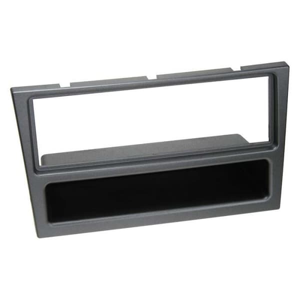 1-DIN frontadapter med ficka Opel/Renault kolmetallic
