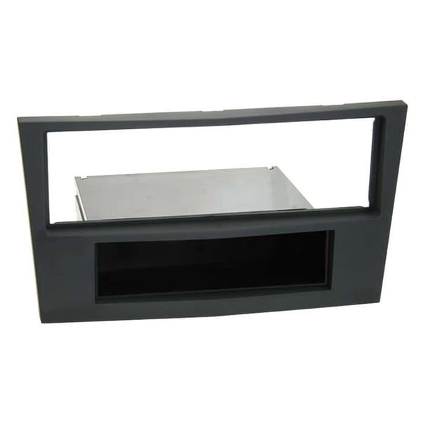 1-DIN frontadapter - ACV - Astra 2004 - Soft Touch - Charcoal - Tom ficka