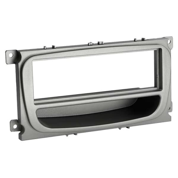 1-DIN frontadapter med grå Ford-ficka
