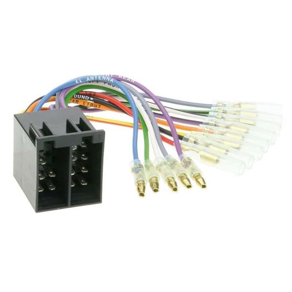 ISO bilstereo-kontakt - ACV - Universell - Hane-kontakt - Svart - Enkel anslutning